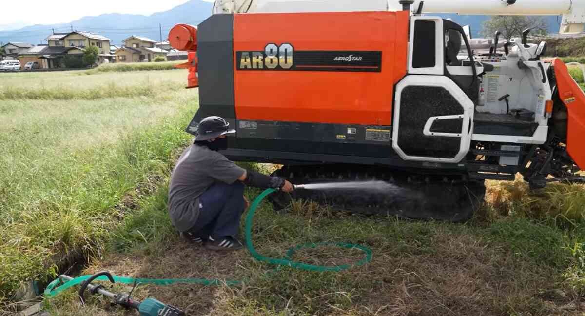 「自在散水ノズル握手付」の高圧モード